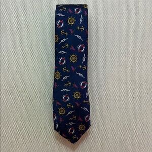 Atkinson Nautical Navy Base Silk Tie - Like new - Great tie! Sharp!